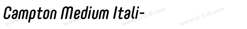 Campton Medium Itali字体转换